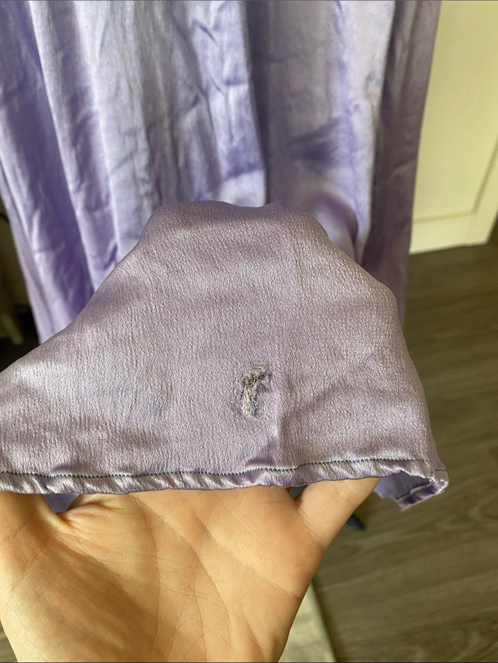 Vintage 1940s Purple Puff-Sleeve Midi Dress - Picture 4 of 16